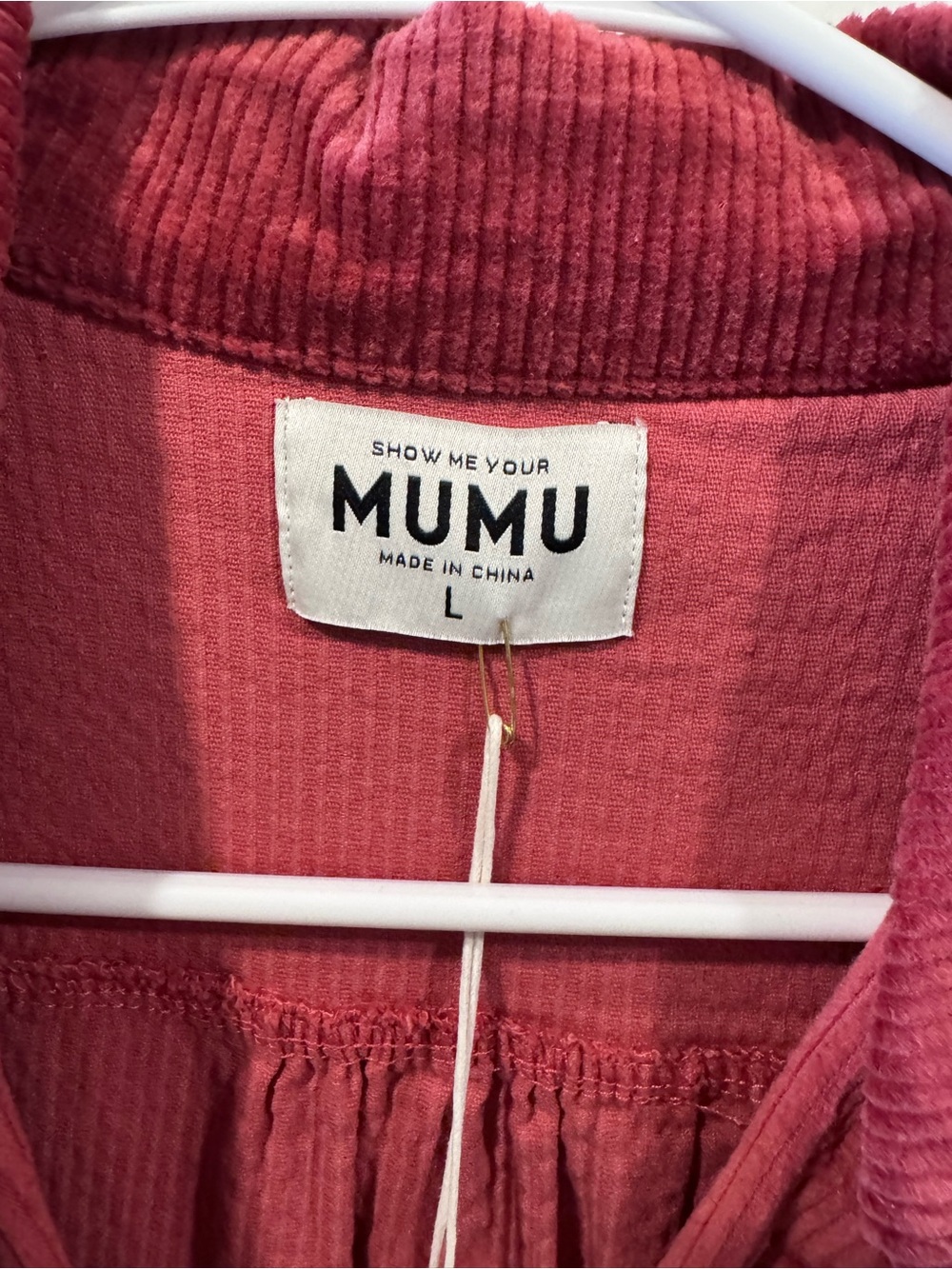 Show Me Your Mumu outlaw orange red Corduroy Dress - Picture 2 of 5